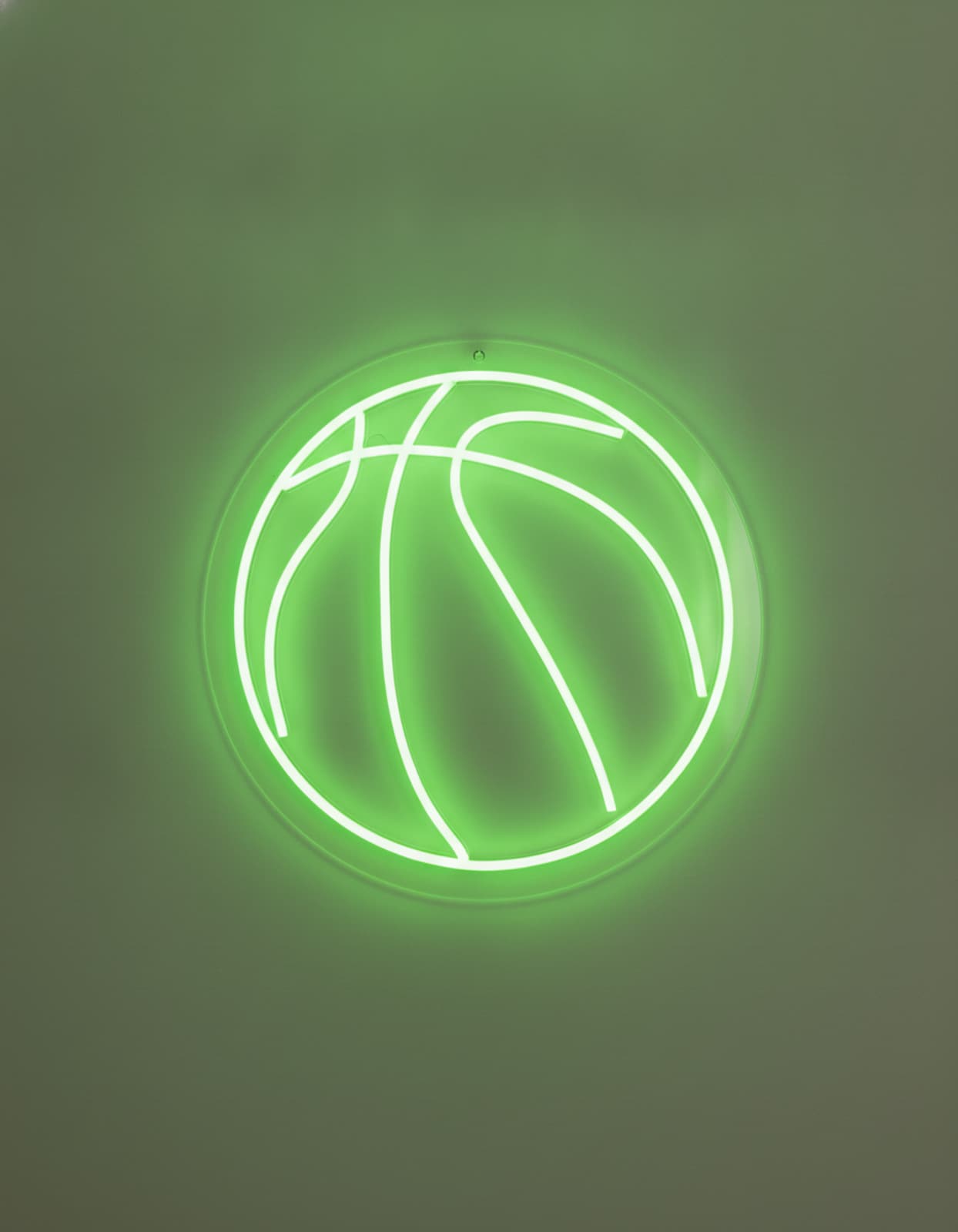 Studyo Yora Basketbol Topu Figürlü LED Neon Duvar Tablosu