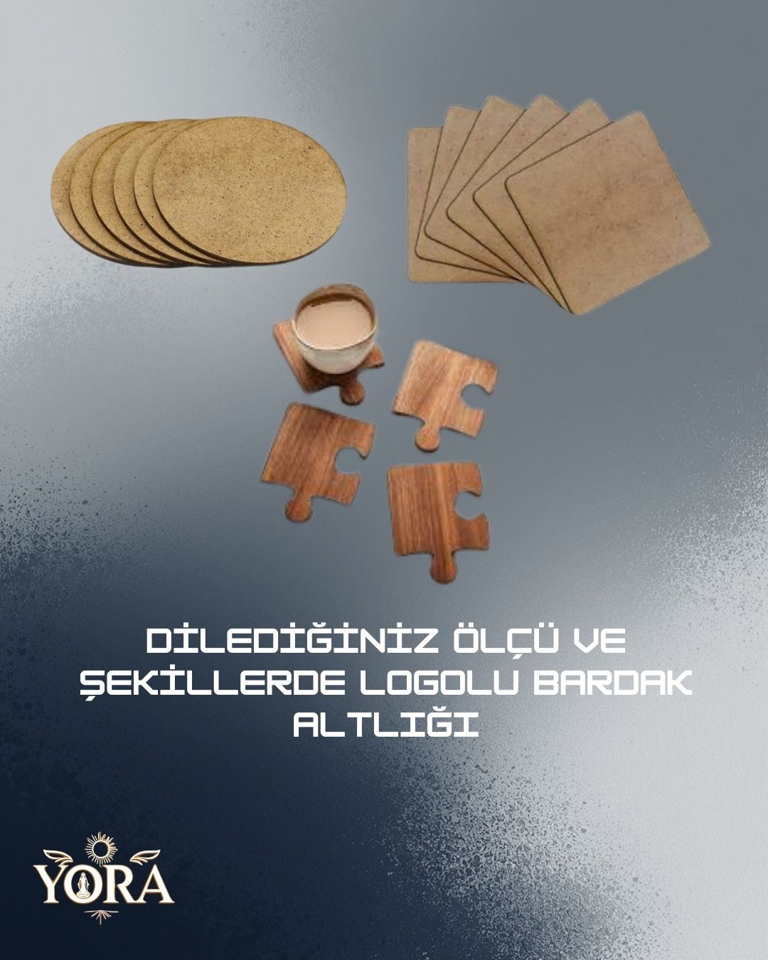 MDF Bardak Altlığı